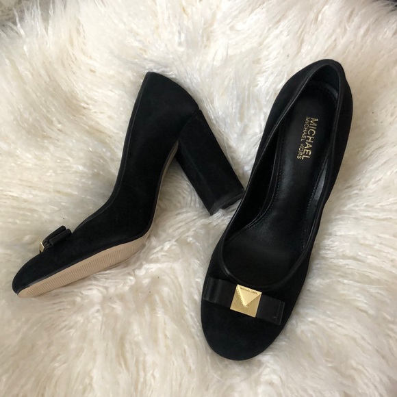 MICHAEL Michael Kors Shoes - Michael Kors Black Suede Block Heels